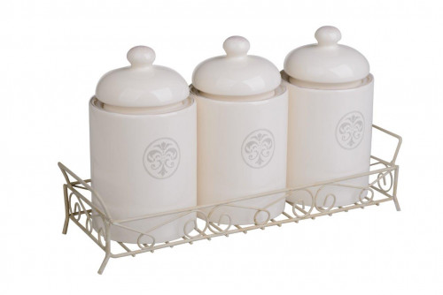 баночки для сыпучего с подносом монограмма в Нижневартовске