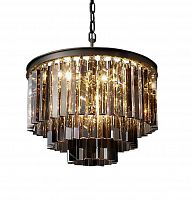 люстра odeon 3 rings smoke черное основание, дымчатое стекло в Нижневартовске