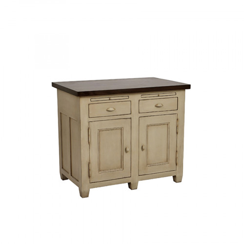 буфет двухдверный с ящичками низ провинция с состариванием серый в Нижневартовске