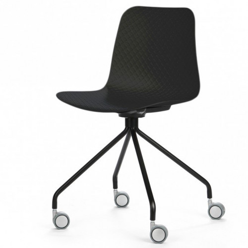 стул glide на колесиках черный в Нижневартовске