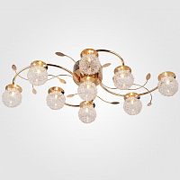 потолочная люстра eurosvet 4800/9 золото/синий+красный+фиолетовый в Нижневартовске