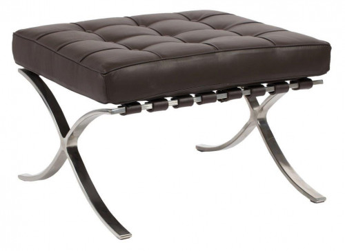 оттоманка barcelona кожа класса премиум коричевая в Нижневартовске
