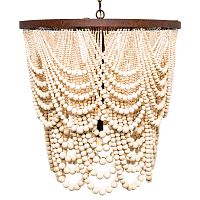 люстра «вандербилт» бусины из древесины нанизанные на нити в Нижневартовске