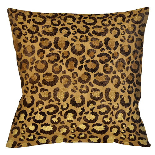 интерьерная подушка «леопард» (карамель) в Нижневартовске