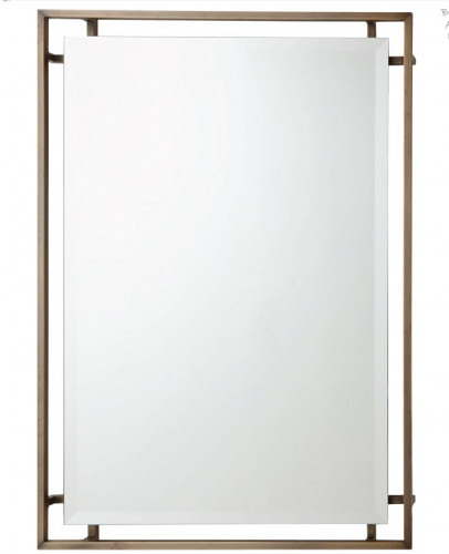 зеркало прямоугольное настенное латунь hurricane в Нижневартовске