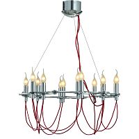 подвесная люстра divinare capillari 8777/02 lm-12 красная в Нижневартовске