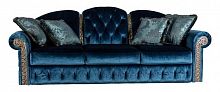 диван tesoro прямой темно-синий в Нижневартовске