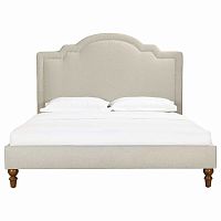 кровать cassis upholstered бежевая 90х200 р в Нижневартовске