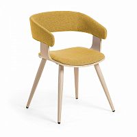 стул-кресло с мягким сидением желтый heiman от la forma (ex julia grup) в Нижневартовске