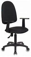 офисное кресло бюрократ бюрократ ch-1300/т, обивка: текстиль, цвет: ткань 15-21 (черный) в Нижневартовске