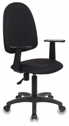 офисное кресло бюрократ бюрократ ch-1300/т, обивка: текстиль, цвет: ткань 15-21 (черный) в Нижневартовске