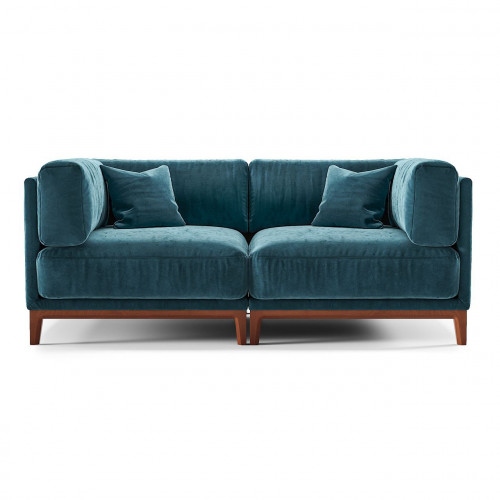 диван case прямой синий в Нижневартовске