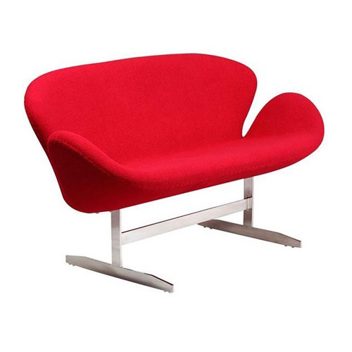 диван swan sofa прямой красный в Нижневартовске