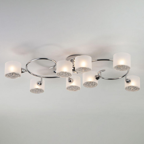 потолочная люстра eurosvet areta 70088/8 хром в Нижневартовске