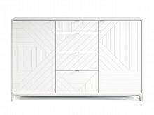 комод case №4 беленый дуб / молочный / гравировка 9 в Нижневартовске