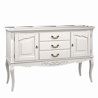 консоль 3 ящика +2 распашных фасада aletan-provence слоновая кость, эффект старения в Нижневартовске