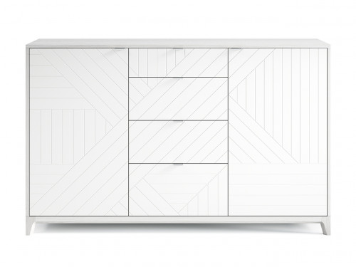 комод case №4 беленый дуб / молочный / гравировка 9 в Нижневартовске