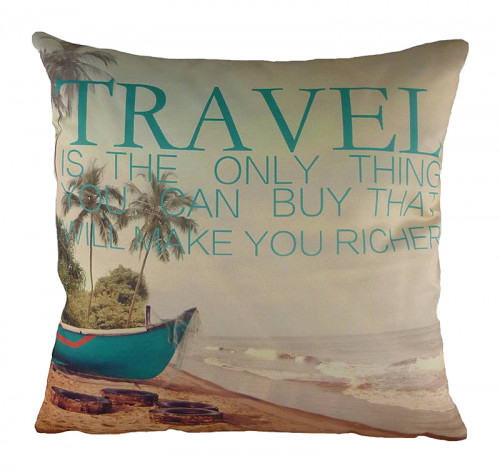 подушка с принтом travel в Нижневартовске