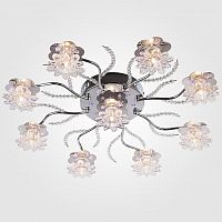 потолочная люстра eurosvet 4831/9 хром/синий+красный+фиолетовый в Нижневартовске