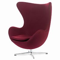 кресло egg бордовое в Нижневартовске