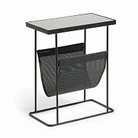 стол боковой vogue металлический черный cc0783r01 от la forma (ex julia grup) в Нижневартовске