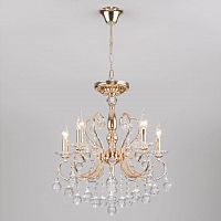 подвесная люстра eurosvet collana 10096/5 золото в Нижневартовске