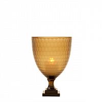 подсвечник стеклянный коричневый с сотами merricks s от eichholtz, 30 см в Нижневартовске