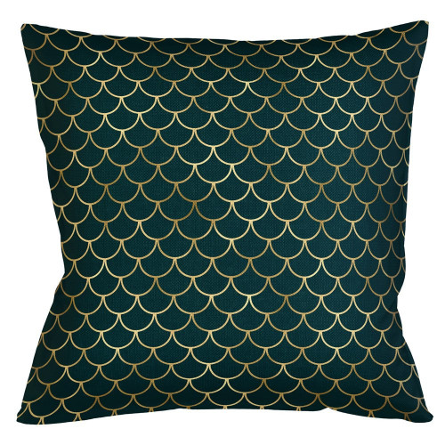 интерьерная подушка «чешуйки» (изумруд) в Нижневартовске