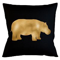 интерьерная подушка «золотой бегемот» в Нижневартовске
