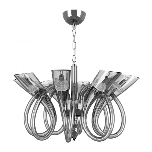 люстра дизайнерская name хром серая в Нижневартовске