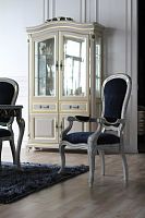 шкаф-витрина toscana белый, золото в Нижневартовске