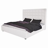 кровать подростковая с мягкой спинкой 140х200 молочная elizabeth в Нижневартовске