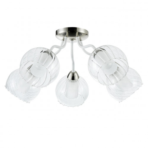 потолочная люстра freya clara fr5604-cl-05-ch белая в Нижневартовске