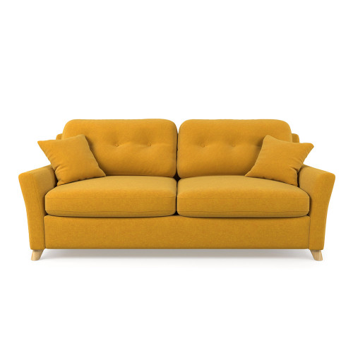 диван raf трехместный прямой желтый в Нижневартовске