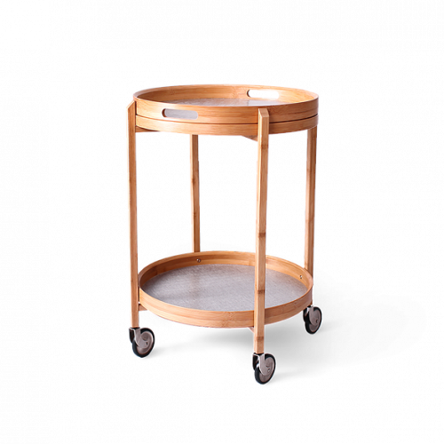 стол кофейный roca на колесах золотой в Нижневартовске