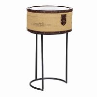 придиванный круглый столик с зеркалом molto bene grande зеркальный,бежевый, коричневый в Нижневартовске