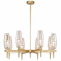 подвесная люстра maytoni lita h002pl-08g янтарная в Нижневартовске