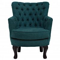 кресло велюр синий/бирюзовый 64*70,5*77см в Нижневартовске