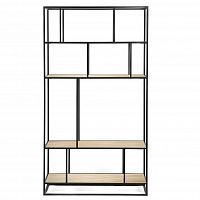 стеллаж makella black светлый дуб в Нижневартовске