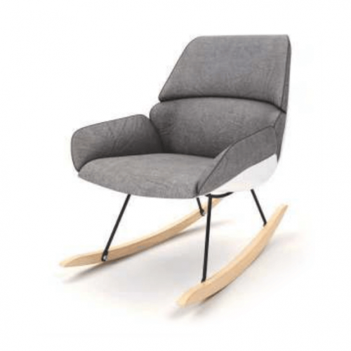 кресло bay на полозьях серое в Нижневартовске