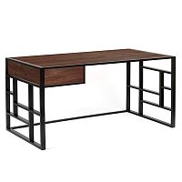 рабочий стол millenium lite 2 black американский орех в Нижневартовске