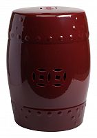 керамический столик-табурет garden stool бордовый в Нижневартовске