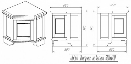 угловой шкаф верхний провинция в Нижневартовске