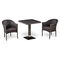 комплект мебели из искуственного ротанга viles коричневый на 2 персоны в Нижневартовске