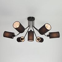 потолочная люстра eurosvet duetto 70072/7 черный в Нижневартовске