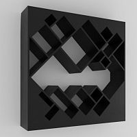 стеллаж геометрия черный от odingeniy в Нижневартовске