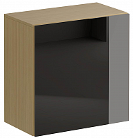 шкаф навесной gusto дуб гальяно, черный в Нижневартовске