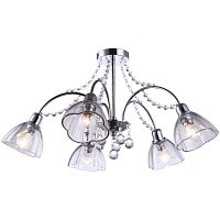 потолочная люстра arte lamp silenzio a9559pl-5cc хром в Нижневартовске