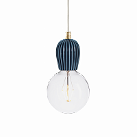 подвесной светильник keramik rib indigo brass в Нижневартовске