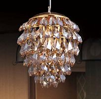 подвесной светильник crystal lux charme sp3+3 led gold/amber в Нижневартовске